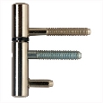paumelle-scharnier Inboorpaumelle driedelig - vernikkeld - 14 mm - Afbeelding 1