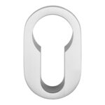 Newark Cilinderrozet Mat Chroom