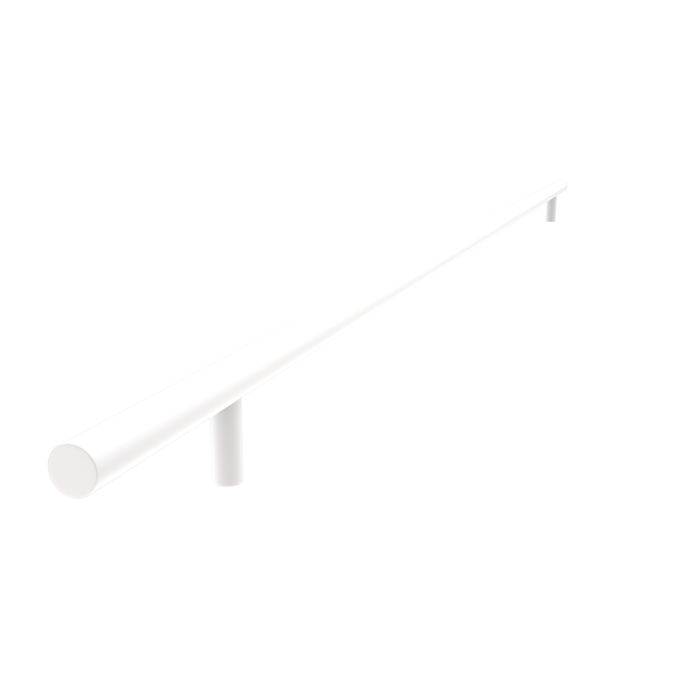 Productfoto_ORBIGREEP02WIT_0_2400x2400 Deurgreep Orbit 19x1200 Wit Per Stuk - Afbeelding 1