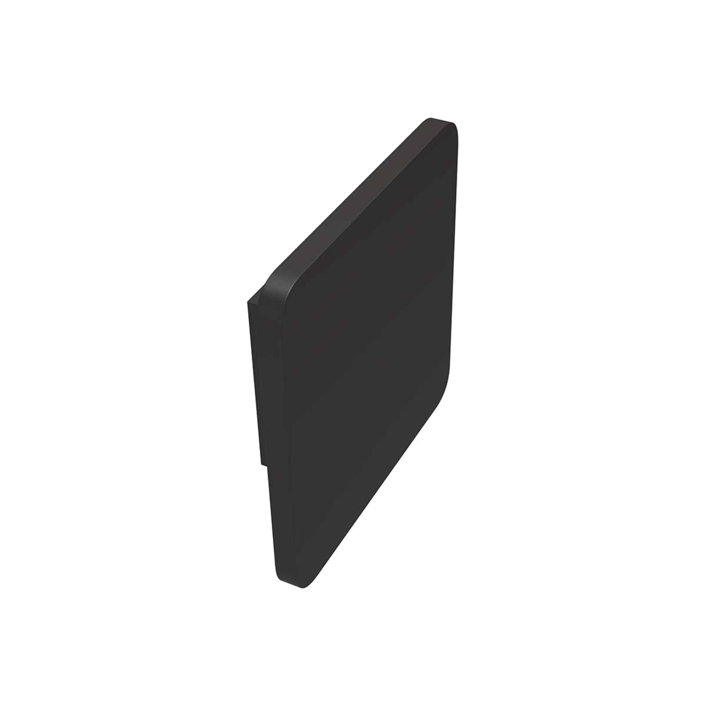 Productfoto_QUADKNOP01ZWA_0_2400x2400 Deurknop Quadrate ZWA - Afbeelding 1