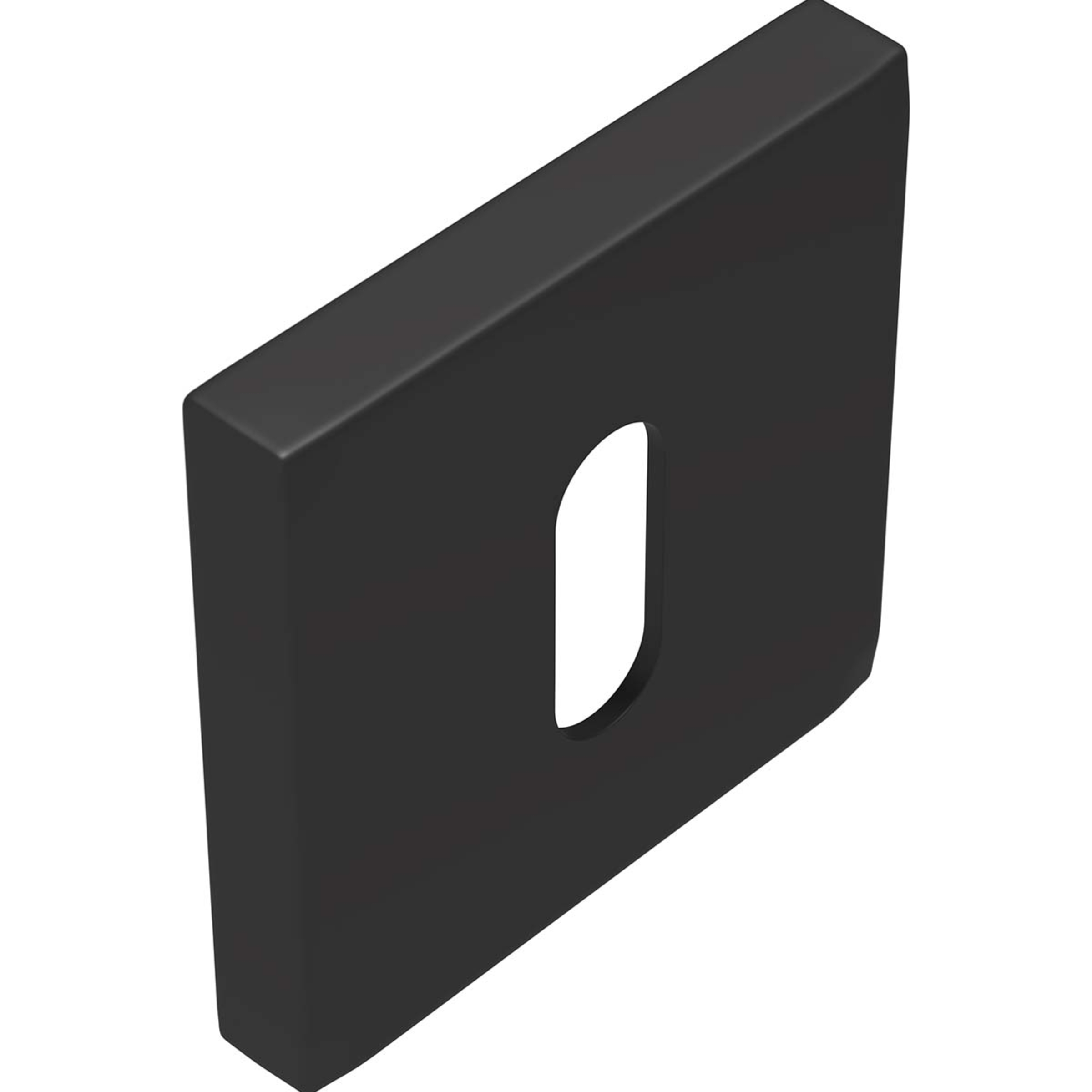 Productfoto_QUADSLEUREG01ZWA_0_2400x2400 Sleutelrozet Quadrate Regular ZWA - Afbeelding 1