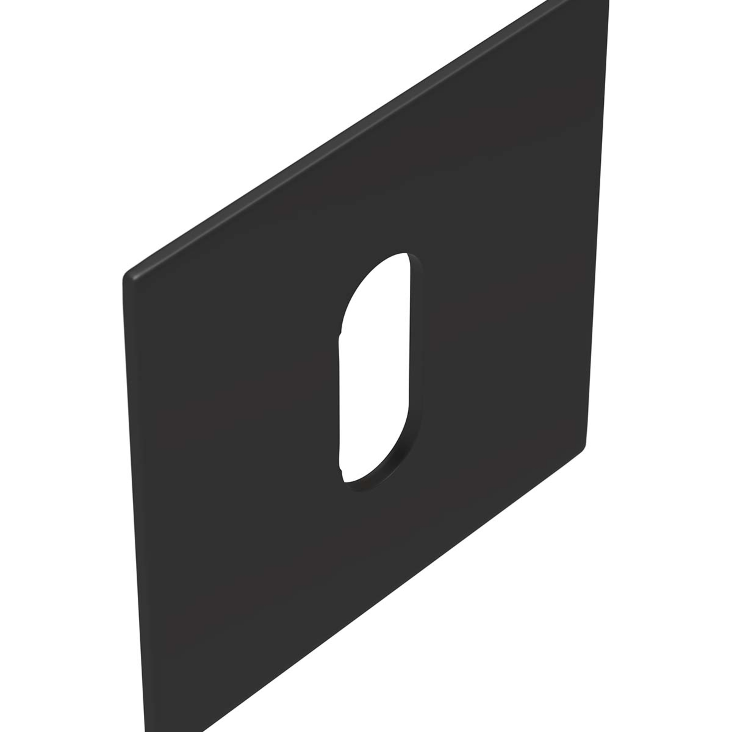 Productfoto_SQUASLEUFLA01ZWA_0_2400x2400 Sleutelrozet Squared Flat ZWA - Afbeelding 1