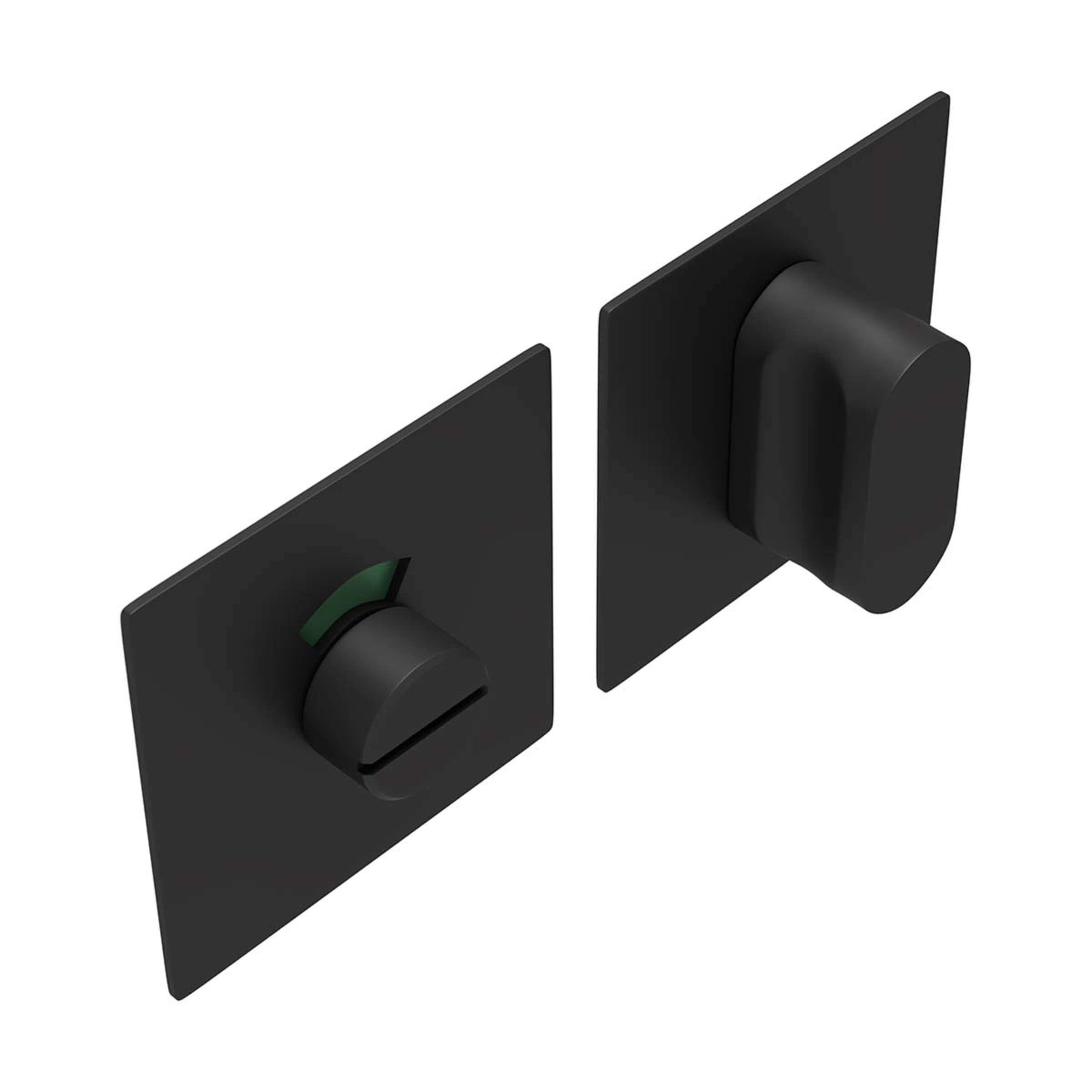 Productfoto_SQUATOILFLA01ZWA_0_2400x2400 Toiletgarnituur Squared Flat ZWA - Afbeelding 1