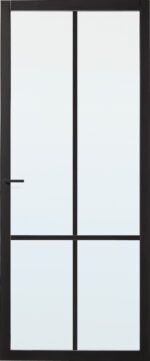 Slimseries One Gegrond - 25 mm Roede – Zwart Gegrond (RAL 9011) – SSL 4008